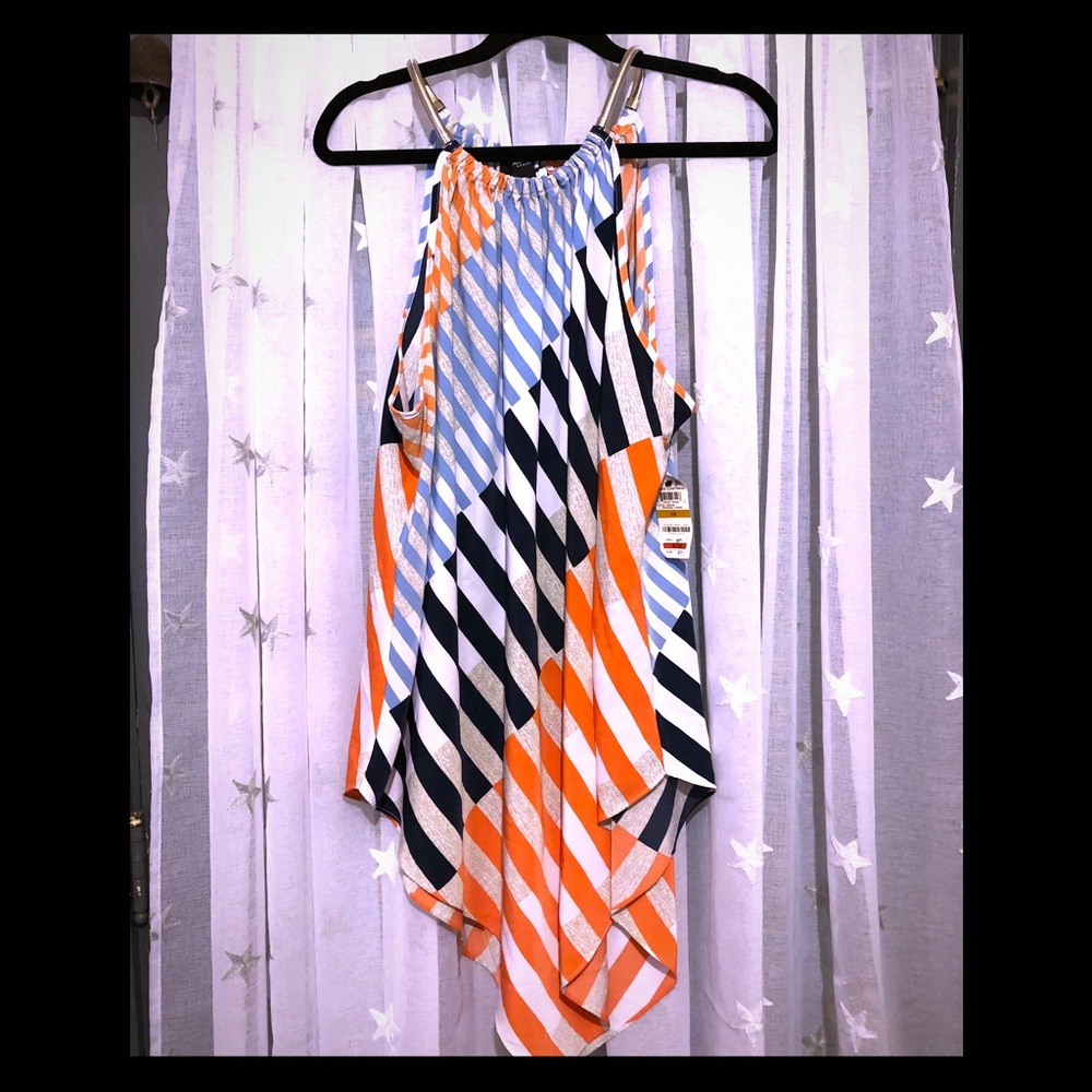 Alfani 3x diagonal stripe top NWT